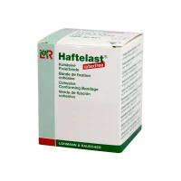 Бинт компрессионный Haftelast (Хафтэласт) поддерживающий и фиксирующий эластичный, 12см х4м, 30824