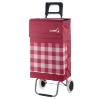 Тележка хозяйственная Garmol с сумкой Picnic классической расцветки, прочные колеса и каркас, 40 кг, 48 л, 6009P2