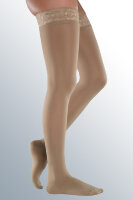 Чулки Mediven elegance с широкой кружевной резинкой 1-го класса компрессии и закрытым носком, на широкое бедро,189W/190W