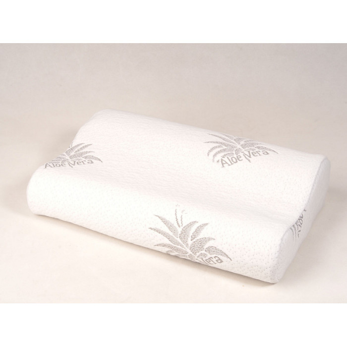 Подушка ортопедическая с алоэ вера, c эффектом памяти FOSTA, 50*32см, валики 11/9см, F 8030