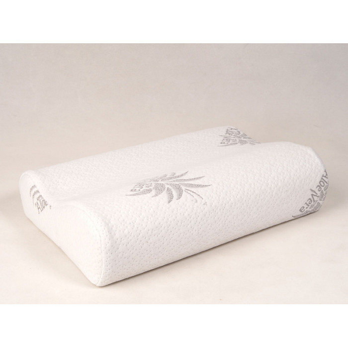 Подушка ортопедическая с алоэ вера, c эффектом памяти FOSTA, 50*32см, валики 11/9см, F 8030