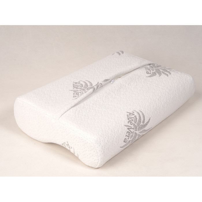 Подушка ортопедическая с алоэ вера, c эффектом памяти FOSTA, 50*32см, валики 11/9см, F 8030