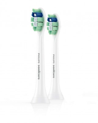 Насадка к электрической зубной щетке Филипс / Philips Sonicare, в 6 раз лучше удаляет зубной налет, 2 шт