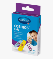 Пластырь Cosmos Kids (Космос Детский) гипоаллергенный, пластинки с рисунками, в наборе 2 размера по 10шт, 535623