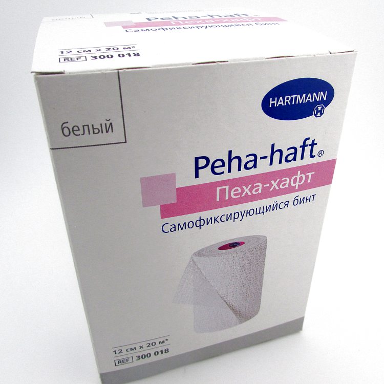 Бинт Peha-haft (Пеха Хафт) самофиксирующийся без латекса размером 12см х 20м, 300018