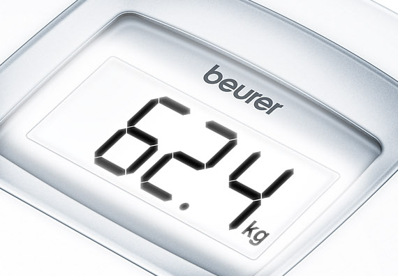 Весы напольные Beurer PS25 для контроля массы тела с большим LCD дисплеем и платформой из высококачественного пластика