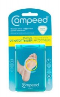 Пластырь от натоптышей Compeed (Компид) снимает боль и уменьшая трение, размер средний, 6шт