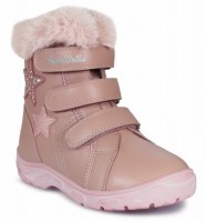 Ботинки ортопедические Сурсил-Орто для девочек зимние кожаные, регулируются в подъеме, розовые, А45-093