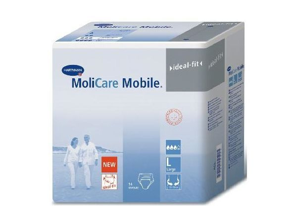 Трусы MoliCare Mobile Hartmann при недержании впитывающие (3 капли) размер L (бедра 100-150см), 14шт, 915833