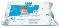 Влажные салфетки Bel Baby wipes для чувствительной кожи малыша, смягчает кожу исключают опрелости, 60шт, 916292