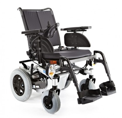 Кресло-коляска с электроприводом Invacare Stream инвалидная для улицы и дома, с сист6мой освещения, до 130кг, 0264