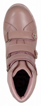 Ботинки ортопедические Сурсил-Орто для девочек демисезонные регулируются в подъеме с жестким задником, розовые, 55-260