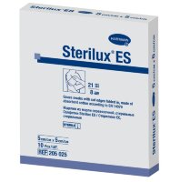 Sterilux ES/Стерилюкс EC - салфетки стерильные 5х5 см, 21нить 8слоев, 2штх5