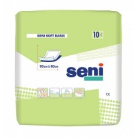 Пеленки впитывающие Seni Soft Basic / Сени Софт Бейсик, одноразовые, защита от протеканий, 90х60 см, 10 шт.