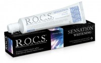 Паста зубная отбеливающая Рокс / Rocs, осветляет эмаль зубов, очищает налет, предупреждает кариес, туба 74г