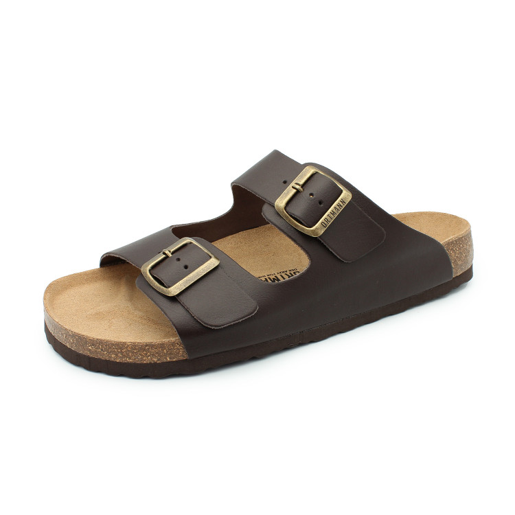 Сандалии ортопедические Ortmann vegas из натуральной кожи, с пробковой стелькой, цвет коричневый, 7.02.2, размер 39