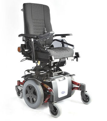 Кресло-коляска Invacare TDX инвалидная с электроприводом, радиус разворота 56см, запас хода 26км, 0265