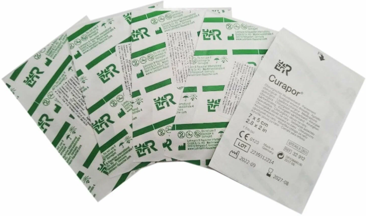 Повязка Курапор (Curapor) послеоперационная стерильная, 7х5см, 32912