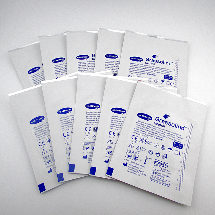 Повязка Grassolind Neutral (Гразолинд Нейтральный) мазевая без фармпрепаратов, стерильная 5х5см