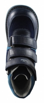 Ботинки Сурсил-Орто для мальчиков демисезонные ортопедические для стабилизации плоскостопия, синие, 23-251