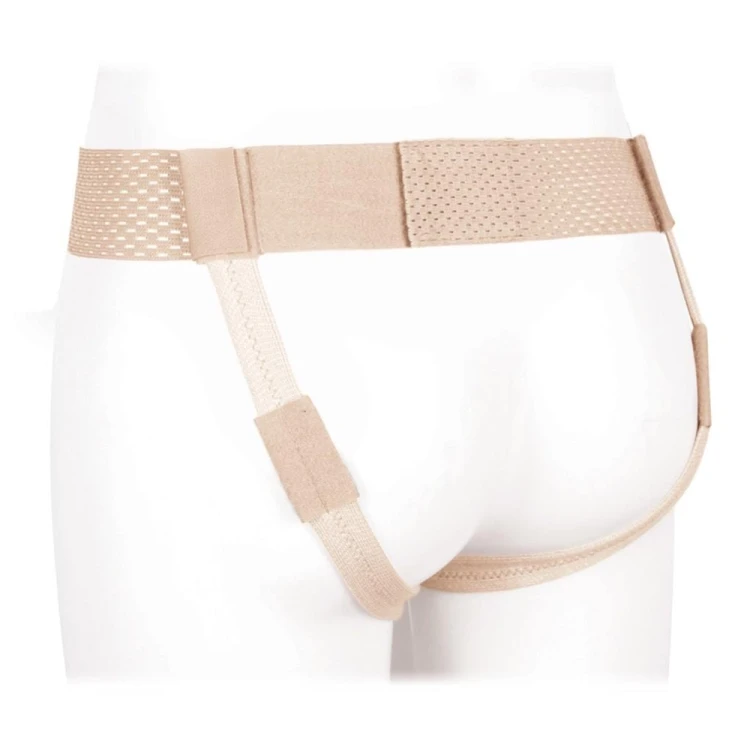 Бандаж  Экотен паховый грыжевой с двумя съемными двойными пелотами, бежевый, OPT ГПП-443