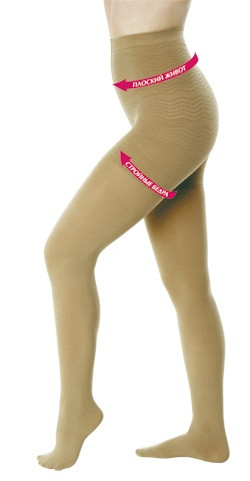 Колготки с шортиками Hotex (Хотекс) 70 Ден корректирующие, черные, универсального размера