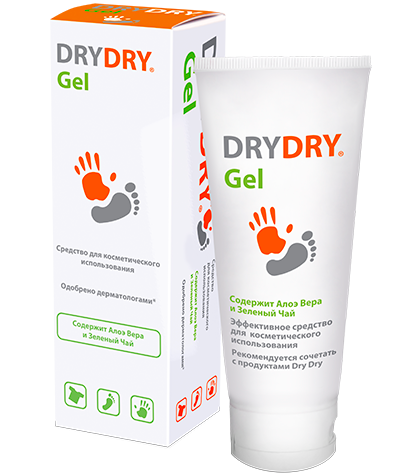 Гель для тела от пота Dry Dry / Драй Драй освежает, устраняет обильное потоотделение, омолаживает туба 100мл