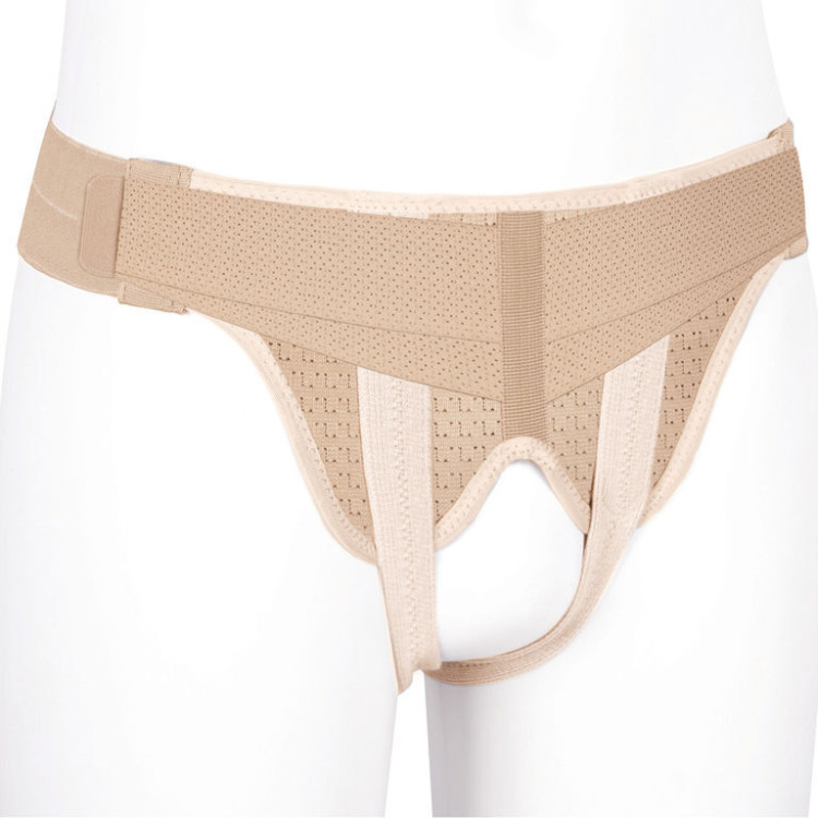 Бандаж  Экотен паховый грыжевой с двумя съемными двойными пелотами, бежевый, OPT ГПП-443H