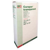 Повязка Curapor Transparent послеоперационная прозрачная влагозащитная для ран 10х20см, 25шт, 13104