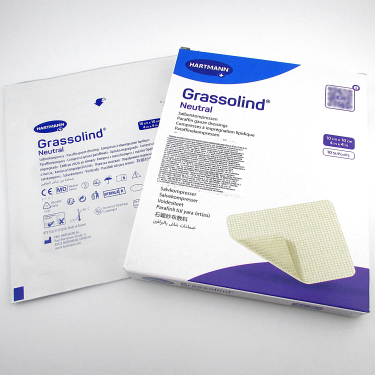 Повязка Grassolind (Гразолинд) мазевая без фармпрепаратов, 10х10см