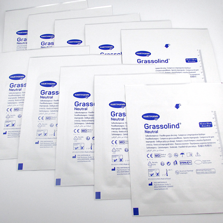 Повязка Grassolind (Гразолинд) мазевая без фармпрепаратов, 10х10см