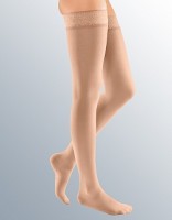 Чулки mediven Elegance с кружевной резинкой 1-го класса компрессии и открытым носком, цвет карамель,189o/190o