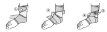 Ортез на голеностопный сустав Push med Ankle Brace, ленточная фиксация, компрессия, на левую ногу, цвет серый, 1.20.1
