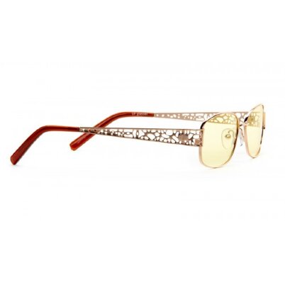 Компьютерные очки SP Glasses Premium блокируют излучение мониторов снижают слезоточивость, женские, цвета золото, AF030