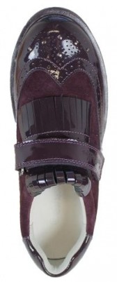 Школьные полуботинки Сурсил-Орто для девочек демисезонные кожаные с гибкой и упругой подошвой, фиолетовые, 55-264