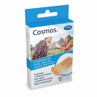 Пластырь Cosmos Water-Resistant (Космос водоотталкивающий) из эластичной перфорированной плёнки, гипоаллергенный, 2 размера, 20шт, 535123