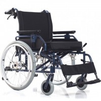 Кресло-коляска Ortonica Base 120 new с усиленной стальной рамой и увеличенной шириной сиденья, нагрузкой до 295кг