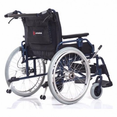 Кресло-коляска Ortonica Base 120 new с усиленной стальной рамой и увеличенной шириной сиденья, нагрузкой до 295кг