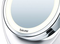 Зеркало косметологическое Beurer BS49 поворотное с функцией подсветки 5-ти кратным увеличением и хромовым покрытием
