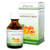 Масло косметическое Абрикосовое Олеос с витаминно-антиоксидантным комплексом, увлажняет кожу, снимает воспаления, 30 мл