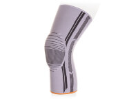 Бандаж на коленный сустав Ttoman KS-E01 эластичный со съемным силиконовым кольцом для чашечки, бежевый