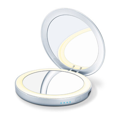  Зеркало косметическое Beurer BS 39 Powerbank с функцией подсветки, 3х кратным увеличением и двумя зеркальными поверхностями