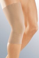 Бандаж на колено elastic knee support стандартный обеспечит компрессию и массаж, унисекс, бежевый, 601