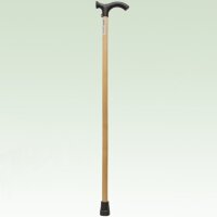 Трость опорная Аверсус деревянная, с пластмассовой ручкой, длина трости 83-94 сантиметра, выдерживает нагрузку до 100 кг