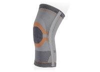 Бандаж на коленный сустав Ttoman KS-E03 с силиконовым кольцом для коленной чашечки и 2-мя ребрами жесткости