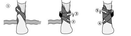 Ортез на голеностопный сустав Push ortho Ankle Brace Aequi, стабилизирует, нормализует тонус мышц, цвет серый, 3.20.1