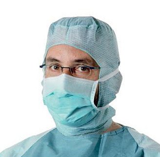 Маски Foliodress mask Comfort Anti fogging трехслойные операционные от запотевание очков, зеленый, 40шт, 992530