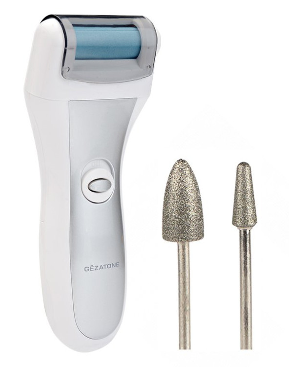 Пилка роликовая для ног Gezatone Pedi Lux 124D электрическая для удаления сухой кожи стоп с 4-мя роликами