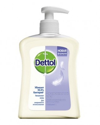 Мыло жидкое для рук Dettol / Деттол, антибактериальное, содержит очищенный глицерин, защищает от микробов