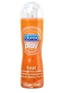 Гель - лубрикант Дюрекс / Durex Play Heat, с согревающим эффектом, на водной основе, Нейтральный pH, 50 мл